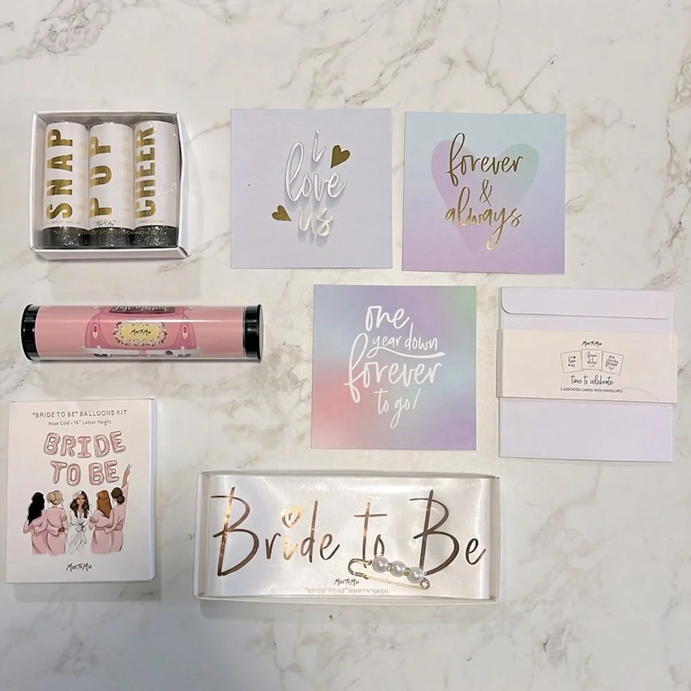 Miss to Mrs assorted party pieces Bride to Be